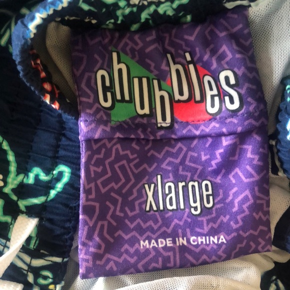 Chubbies Mens New Flamingo swim shorts XL - Picture 4 of 4